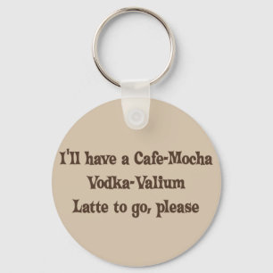Chaveiro Vodca-Valium Latte do Café-Mocha