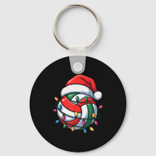 Chaveiro Volei de Praia Natal Chapéu de Papai Noel Volei Sr