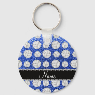 Chaveiro Voleibol azul conhecido feito sob encomenda do