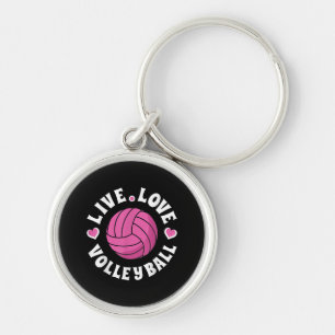 Chaveiro Voleibol De Amor Vivo Para Mulheres Meninas Fa De