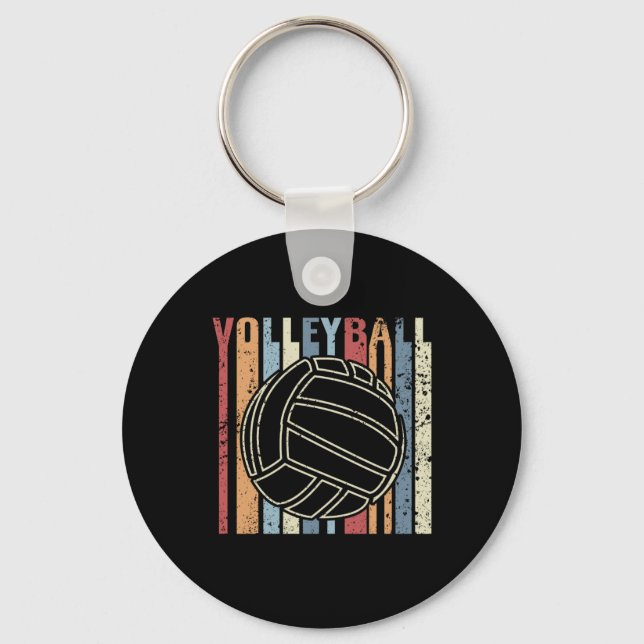 Chaveiro Voleibol de Retro Vintage (Frente)