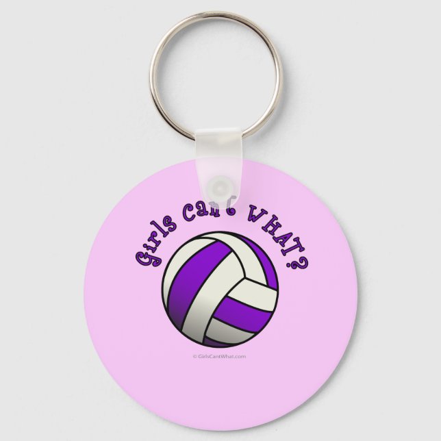 Chaveiro Voleibol Roxo (Frente)