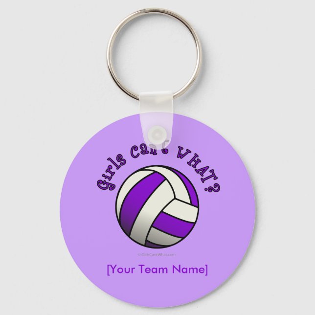 Chaveiro Voleibol Roxo (Frente)