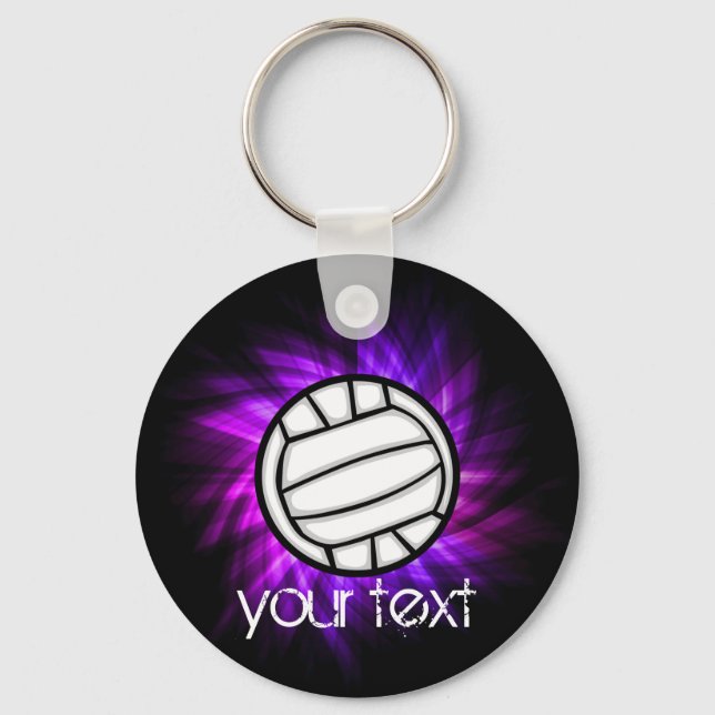Chaveiro Voleibol Roxo (Frente)
