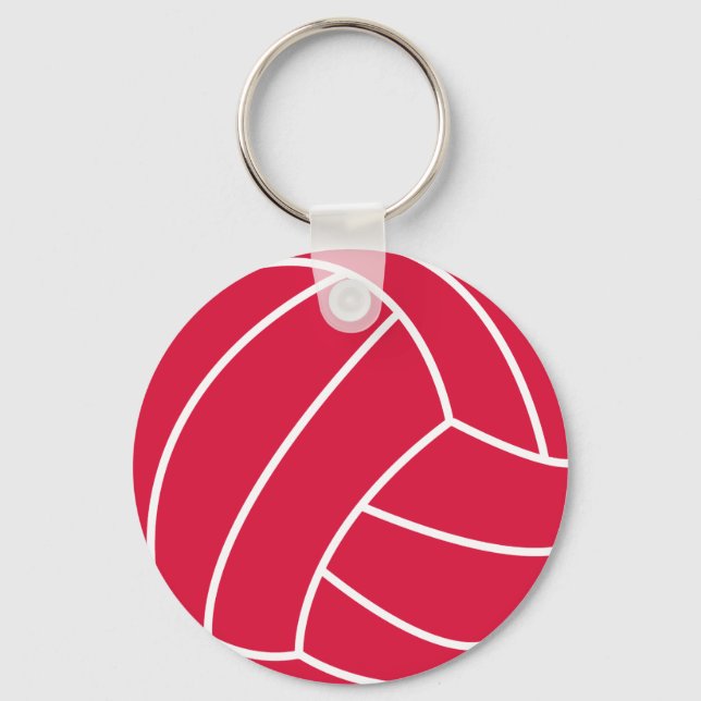 Chaveiro Voleibol Vermelho Crimson (Frente)