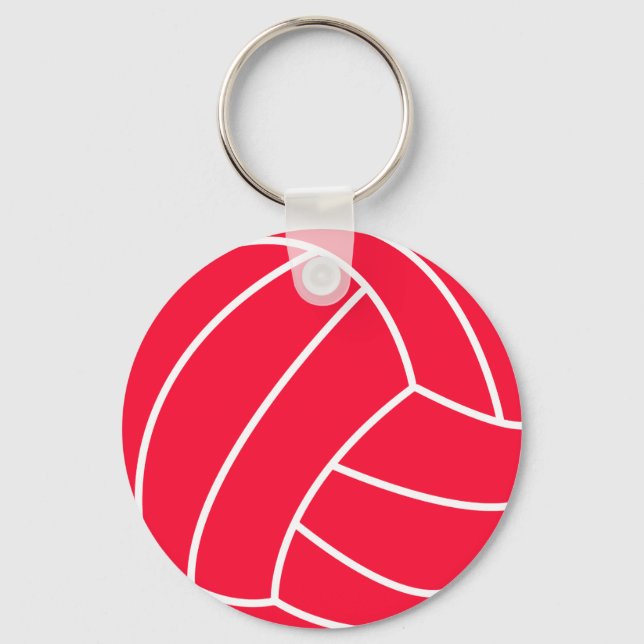 Chaveiro Voleibol Vermelho Escarlate (Frente)