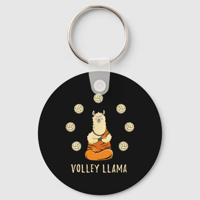 Chaveiro Volley Llama Lover Equipe De Voleibol Cute Para Me (Frente)