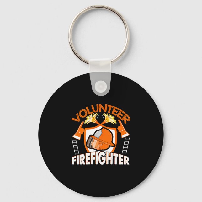 Chaveiro Volunteer Firefighter Fireman Gift Proud Firefight (Frente)