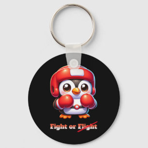 Chaveiro Voo Engraçado De Pinguim Ou Luta Contra A Morte De