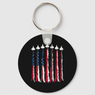 Chaveiro Voo Retro Jet Avião Bandeira Americana Quarto