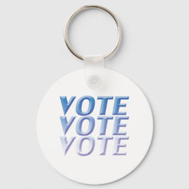 Chaveiro votação - azul 3 D letras brancas