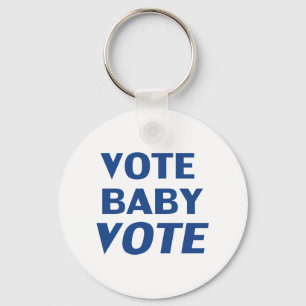 Chaveiro Votação Baby Vote - azul branco