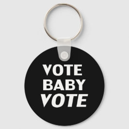 Chaveiro Votação Baby Vote - branco preto