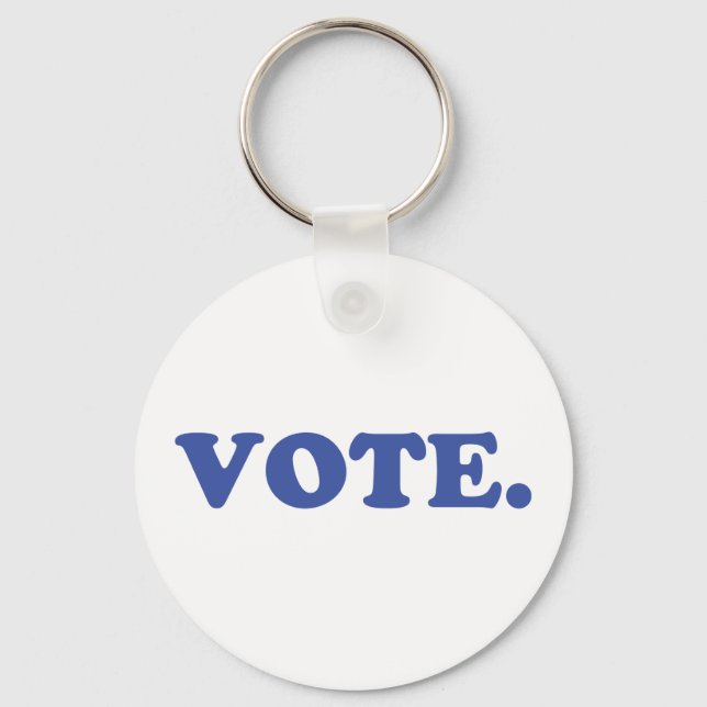 Chaveiro votação - branco azul (Frente)