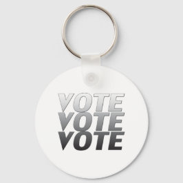 Chaveiro votação - branco negro, cinza