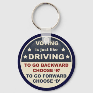 Chaveiro Votar é apenas como a condução