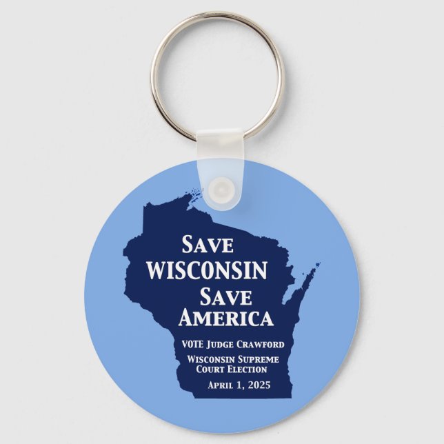 Chaveiro Vote Crawford para o Supremo Tribunal de Wisconsin (Frente)