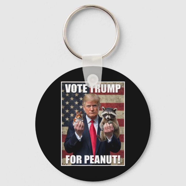 Chaveiro Vote Trump Justic For Fred Peanut The Squirrel Mer (Frente)