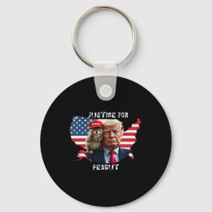 Chaveiro Vote Trump Para o Esquilo Amendoim