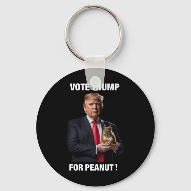 Chaveiro Vote Trump Para o Esquilo Peanut 5  (Frente)