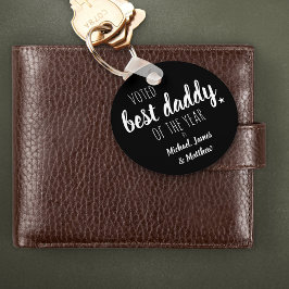 Chaveiro Votei Melhor Pai do Ano até ... Preto & Branco