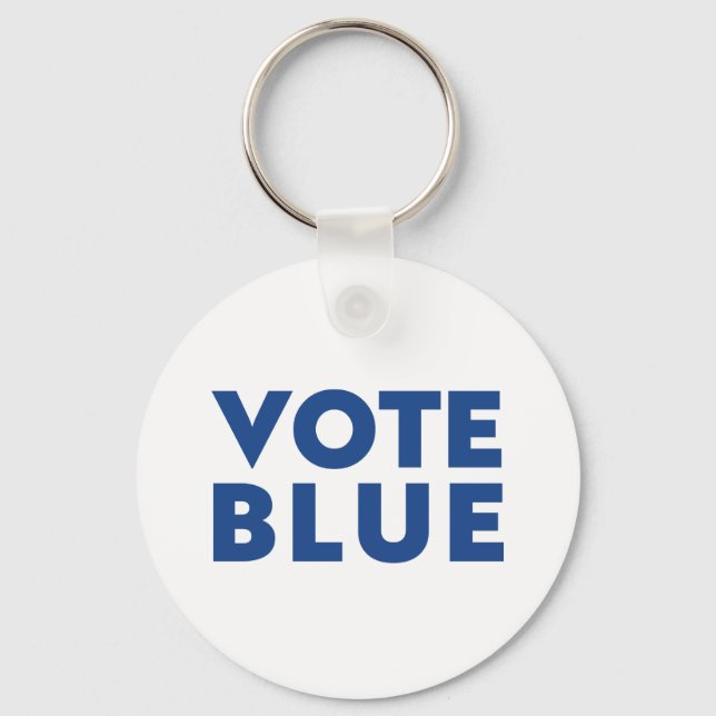 Chaveiro Voto azul branco (Frente)