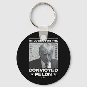 Chaveiro Voto Condenado Felon 2024 - Trump 2024 Condenado
