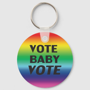Chaveiro voto de bebê - Orgulho lgbtq lgbt cores arco-íris