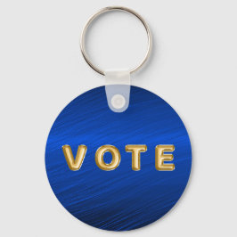 Chaveiro Voto Gráfico Azul Real Metálico