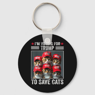 Chaveiro Voto para Trump para salvar Cats Trump 2024 Eleito