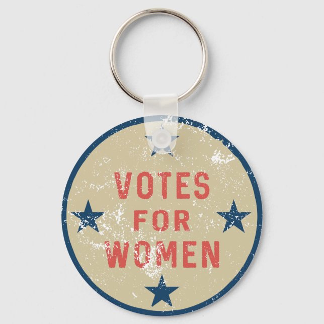 Chaveiro Votos Para Mulheres Vintage Movimento Sufrfrágio P (Frente)