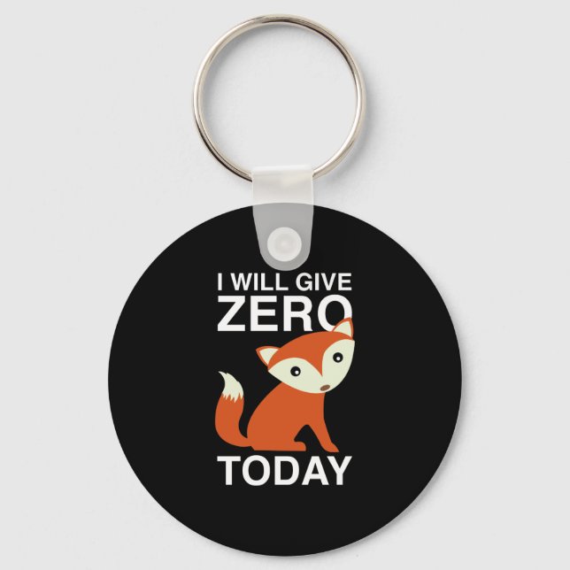 Chaveiro Vou Dar Raposa Zero Hoje (Frente)