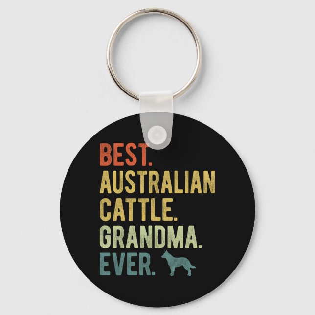 Chaveiro Vovó australiana de vaca eterna amada mãe (Frente)
