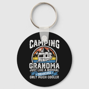 Chaveiro Vovó de Acampamento Divertida Camper Rv Retro Fora