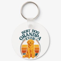 Vovô de Cachorro Retrô Melhor de Todos Golden Retr