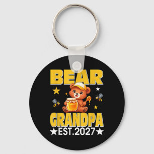 Chaveiro Vovô Est 2027 Gravata Borboleta Floral Urso Dia da