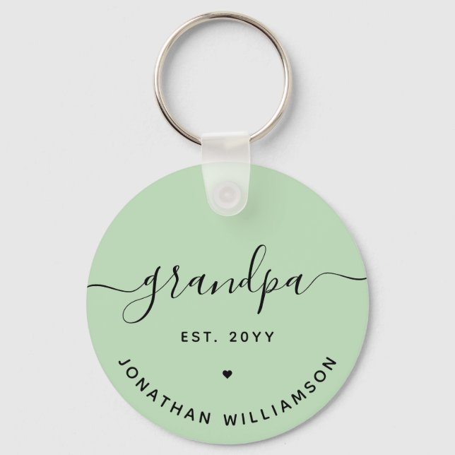 Chaveiro Vovô Est - Novos presentes personalizados do vovô (Frente)