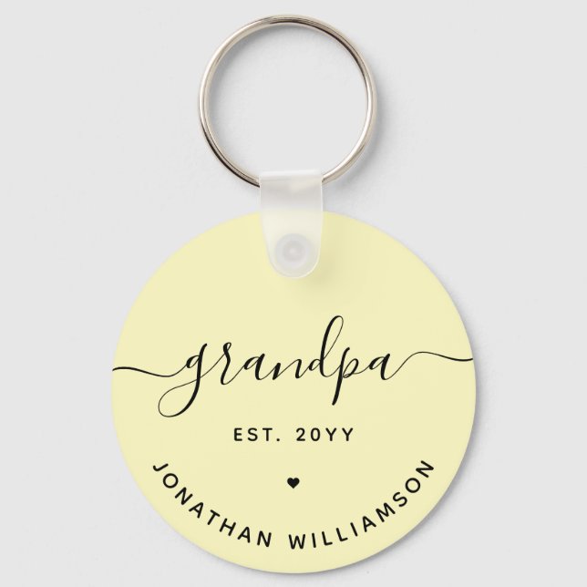 Chaveiro Vovô Est - Novos presentes personalizados do vovô (Frente)