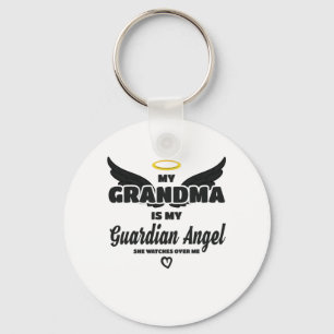 Chaveiro Vovó Guardian Angel cuida de mim na memória