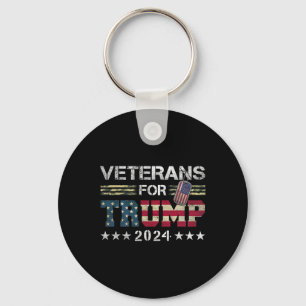Chaveiro Vovô pai Veteranos Para Trump 2024 American Flag