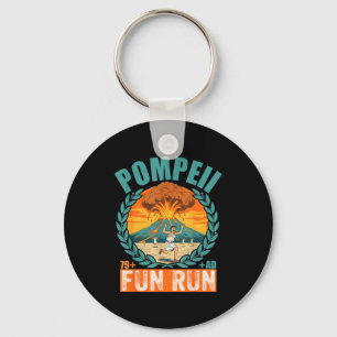 Chaveiro Vulcano Engraçado Pompeii Corrida Divertida Geogra