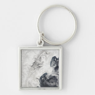 Chaveiro Vulcões na península de Kamchatka central