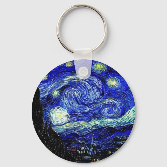 Chaveiro vVan Gogh Starry Night Fine Art (Frente)