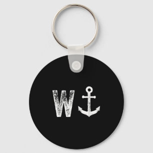 Chaveiro W Anchor Funny Wanker Jerk British Slang