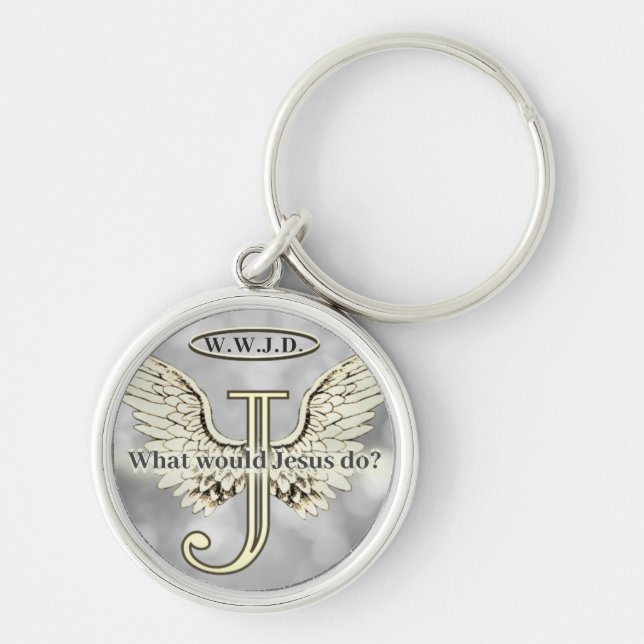 Chaveiro W.W.J.D O que Jesus faria? Pulseira (Frente)