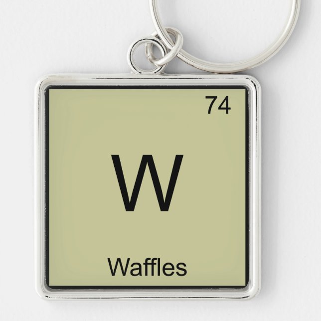 Chaveiro W - Waffles Camisa engraçada com símbolo de elemen (Frente)