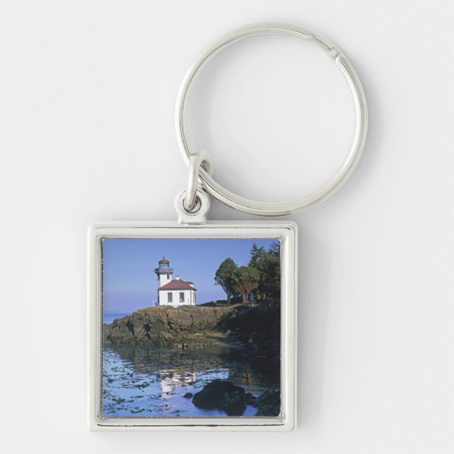 Chaveiro WA, Ilha de San Juan, farol de Lime Kiln (Frente)