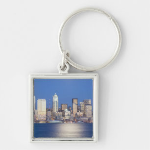 Chaveiro WA, Seattle, horizonte de Seattle e Baía de Elliot