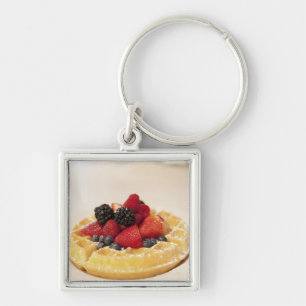 Chaveiro Waffle de fruta fresca