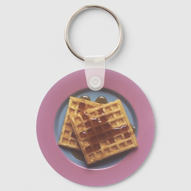 Chaveiro Waffles Com Xarope (Frente)